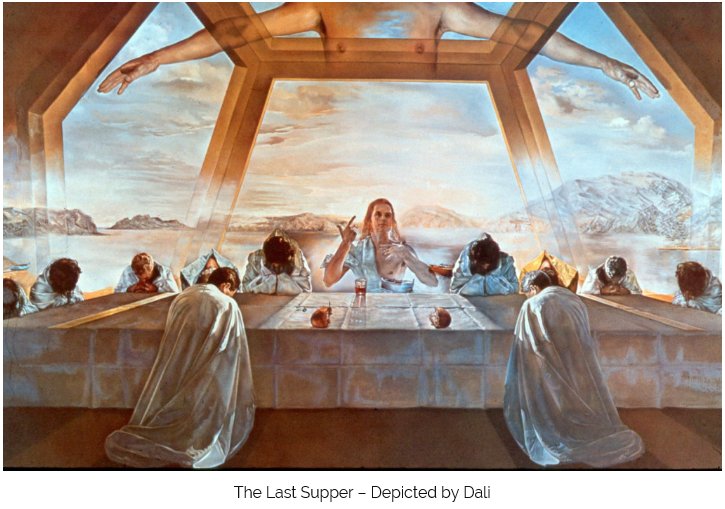 Our light body is often depicted in art as being within a Metatron’s Cube or some other similar geometric structure. Some of Dali’s paintings of the Last Supper of Christ depict this meal taking place within a dodecahedral structure.
