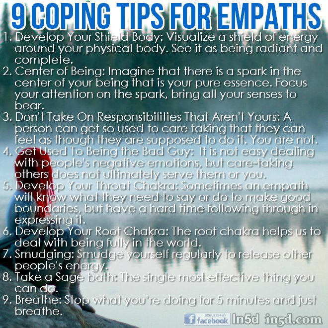 Coping Tips for Empaths | in5d.com | Esoteric, Spiritual and Metaphysica