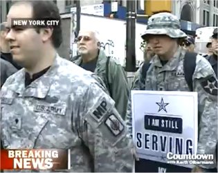Nearly 100 Veterans, Including Active Service Members, March @Occupy Wall Street